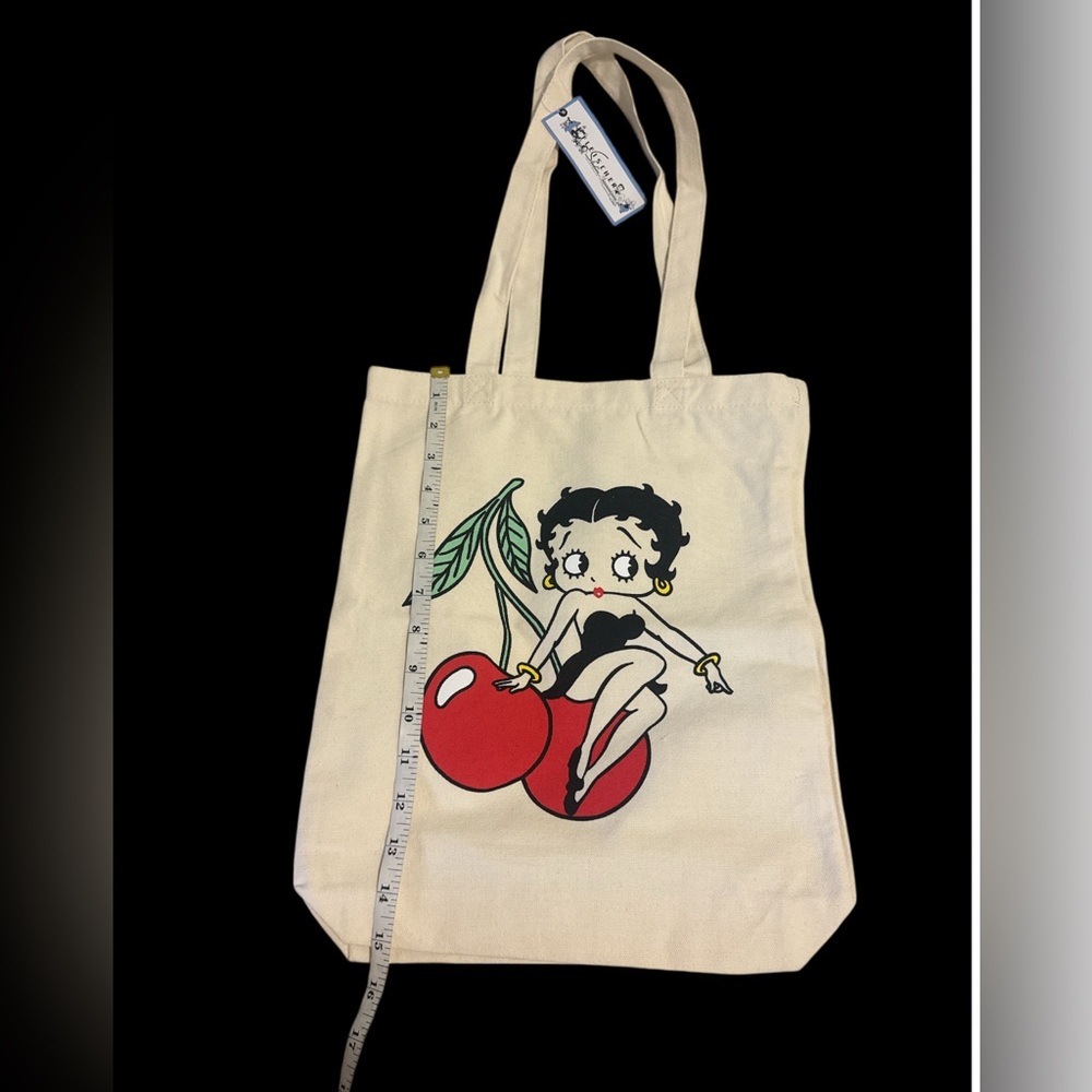 Cream Vintage Cartoon Tote Bag